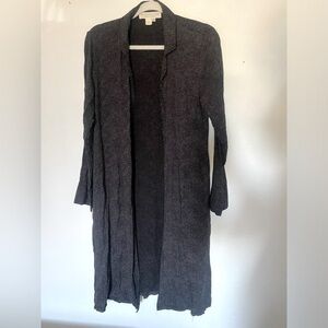 Long Black Polka Dot Cardigan